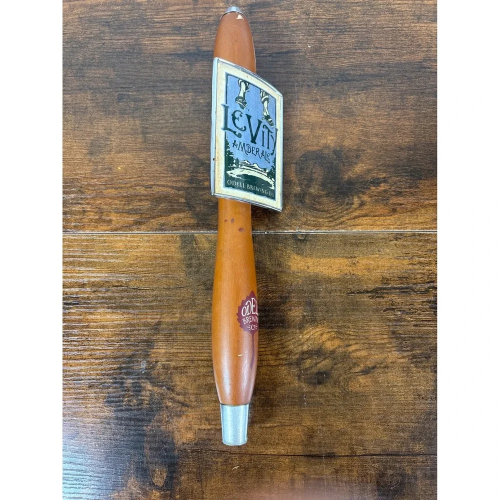 Odell Brewing Co Levity Amber Ale Wooden Beer Tap Handle 12.5 Inch Fort Collins